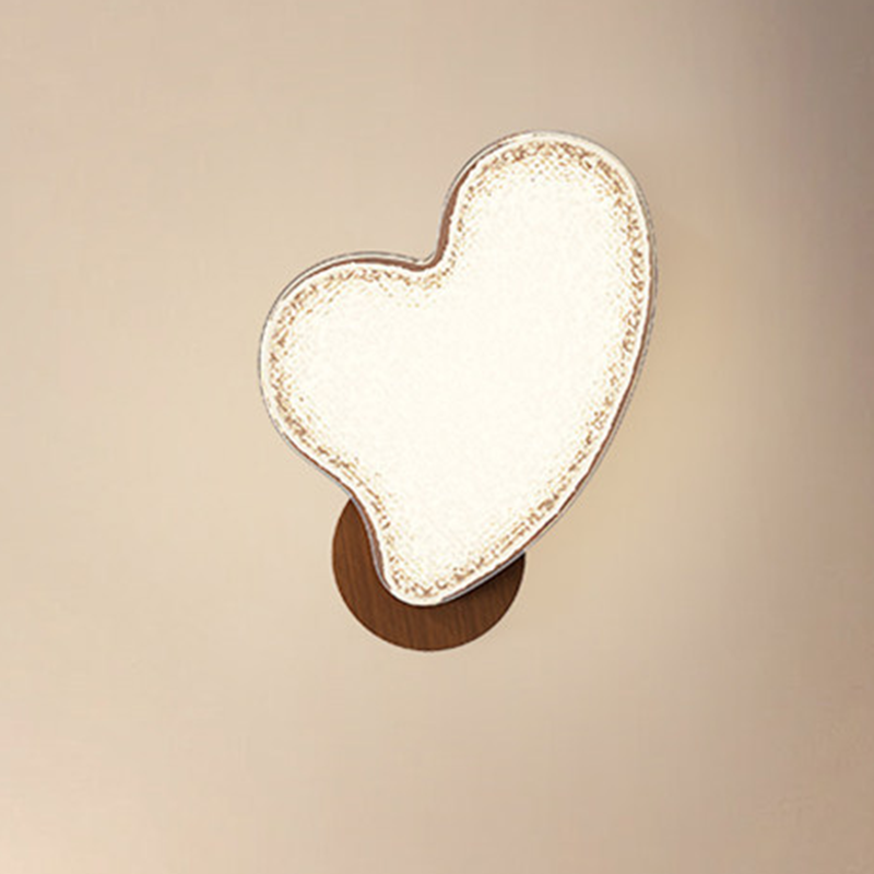 Hardware Acrylic Heart-Shaped Living Wall Lamp