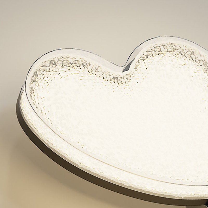 Hardware Acrylic Heart-Shaped Living Wall Lamp