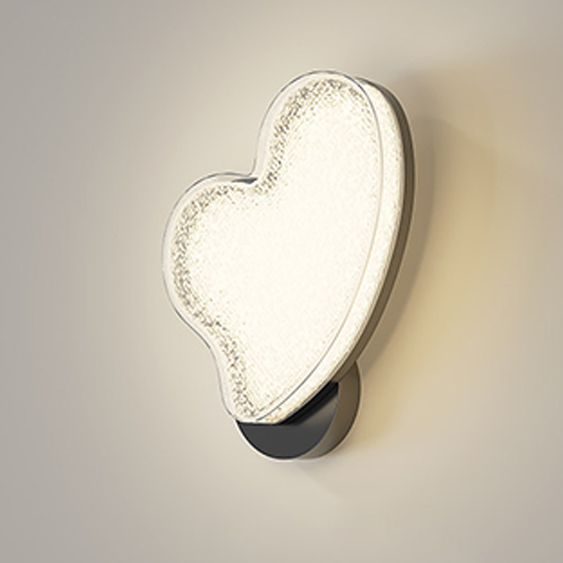 Hardware Acrylic Heart-Shaped Living Wall Lamp