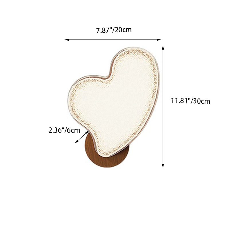 Hardware Acrylic Heart-Shaped Living Wall Lamp