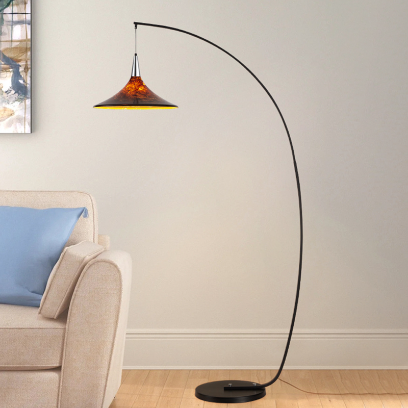 Contemporary Scandinavian Iron Acrylic Floor Lamp