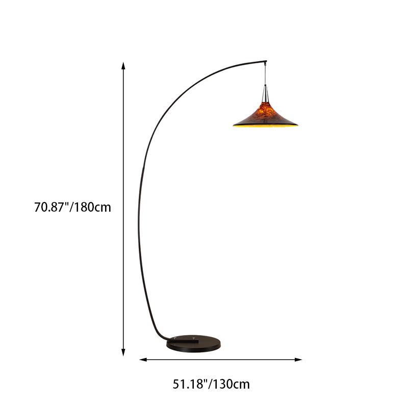 Contemporary Scandinavian Iron Acrylic Floor Lamp