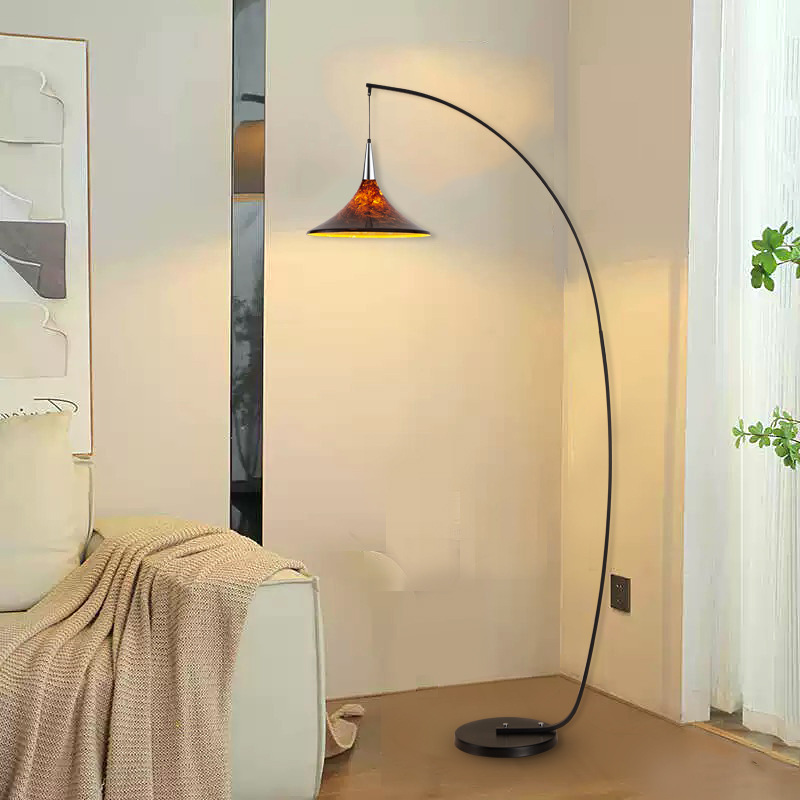 Contemporary Scandinavian Iron Acrylic Floor Lamp
