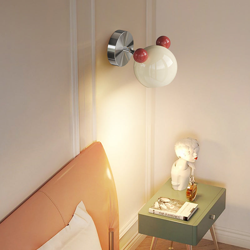 Iron Cartoon Bear Kids Wall Lamp