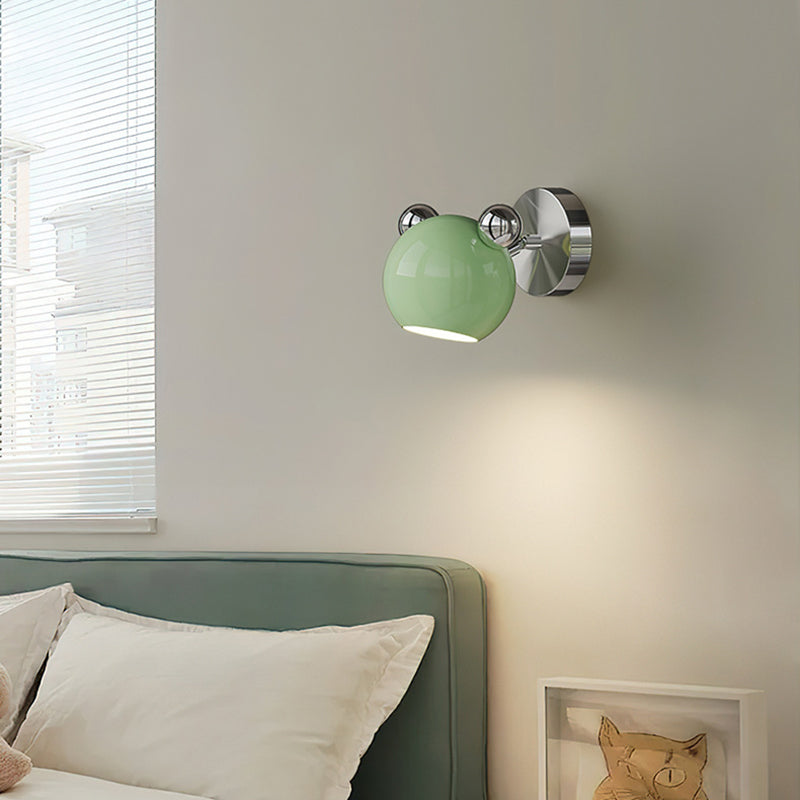 Iron Cartoon Bear Kids Wall Lamp