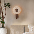 Shabby Chic Yellow Travertine Wall Lamp