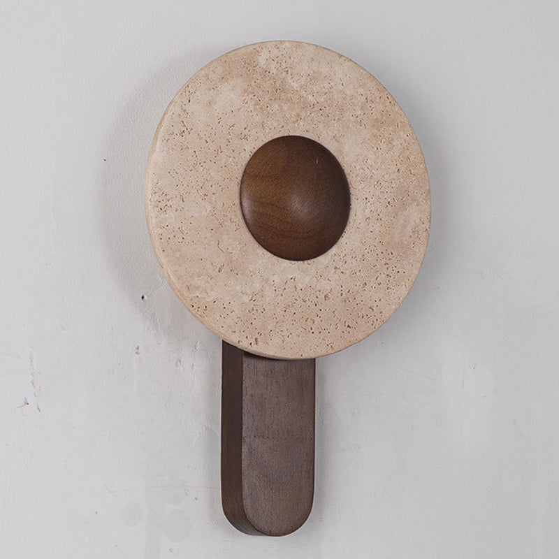Shabby Chic Yellow Travertine Wall Lamp