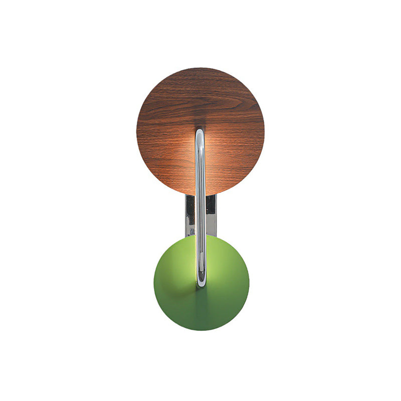 Iron Aluminum Acrylic Round Wall Lamp