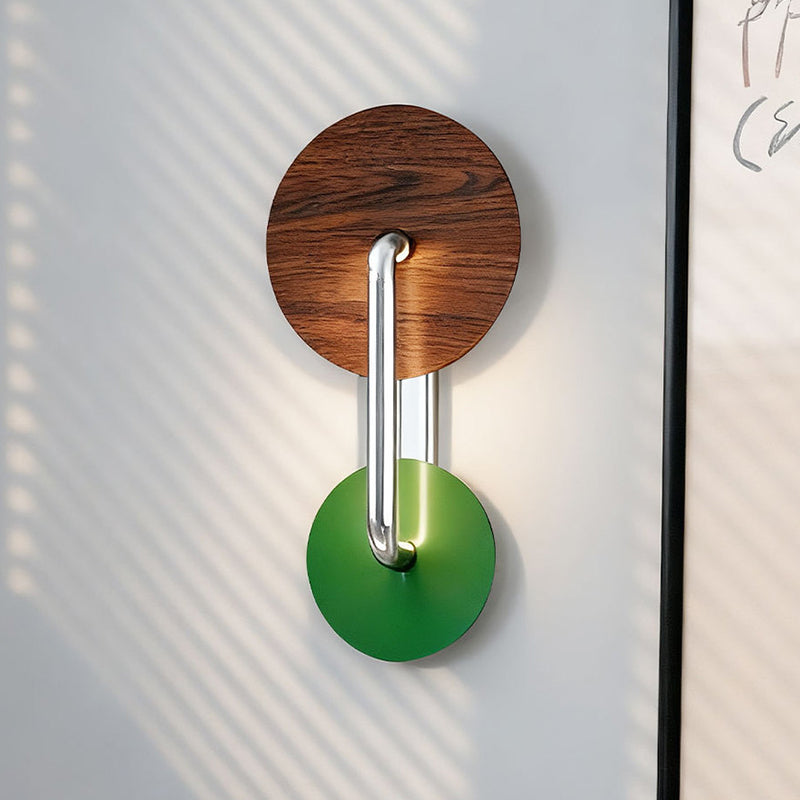 Iron Aluminum Acrylic Round Wall Lamp
