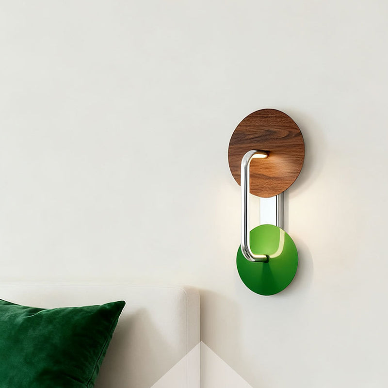 Iron Aluminum Acrylic Round Wall Lamp