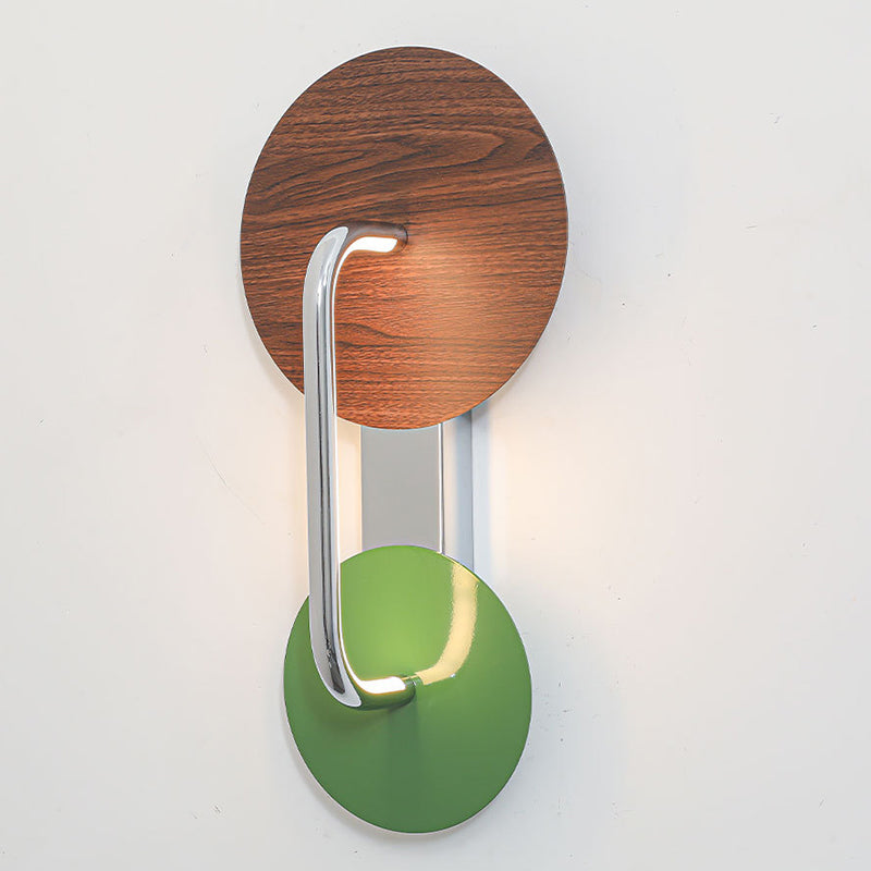 Iron Aluminum Acrylic Round Wall Lamp
