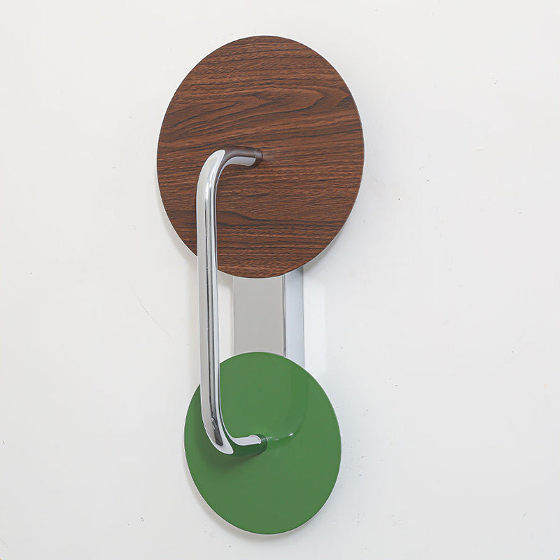 Iron Aluminum Acrylic Round Wall Lamp