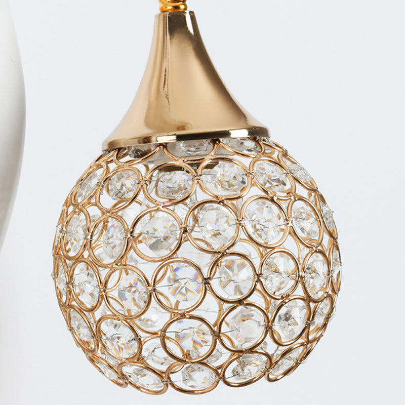 Resin Crystal Deer Head Wall Lamp