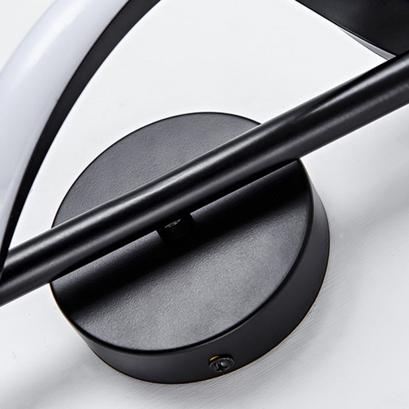 Silicone Metal Curved S-Shape Wall Lamp