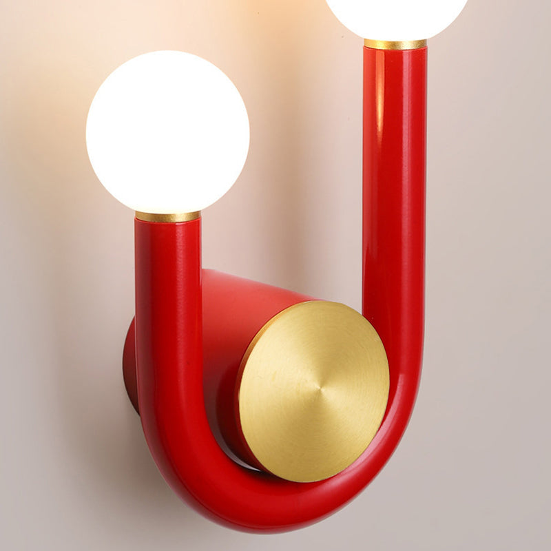 Iron Acrylic Aluminum Shaped Wall Lamp