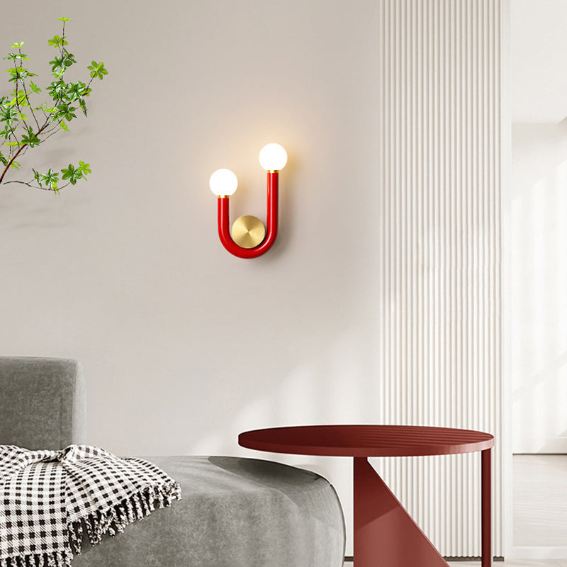 Iron Acrylic Aluminum Shaped Wall Lamp