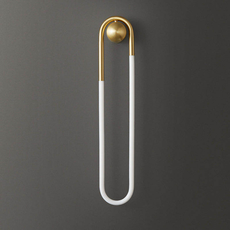 Brass Acrylic Oval Globe Wall Lamp