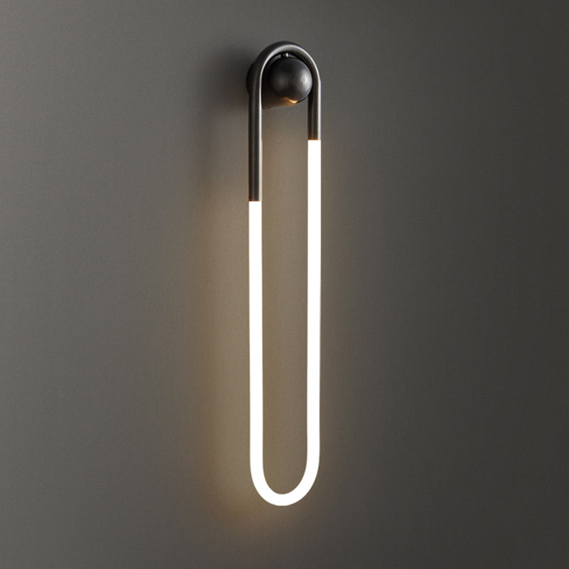 Brass Acrylic Oval Globe Wall Lamp