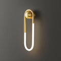Brass Acrylic Oval Globe Wall Lamp