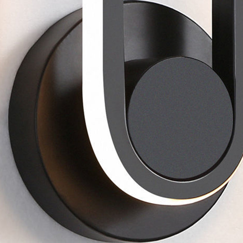Acrylic Metal Round Oval Wall Lamp