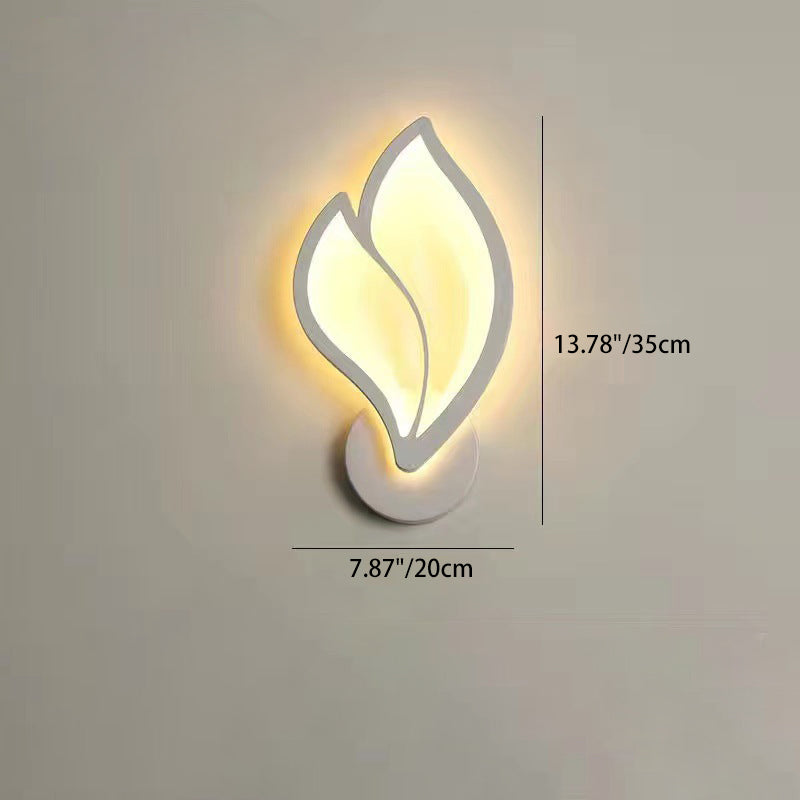 Acrylic Aluminum Iron Petal Wall Lamp