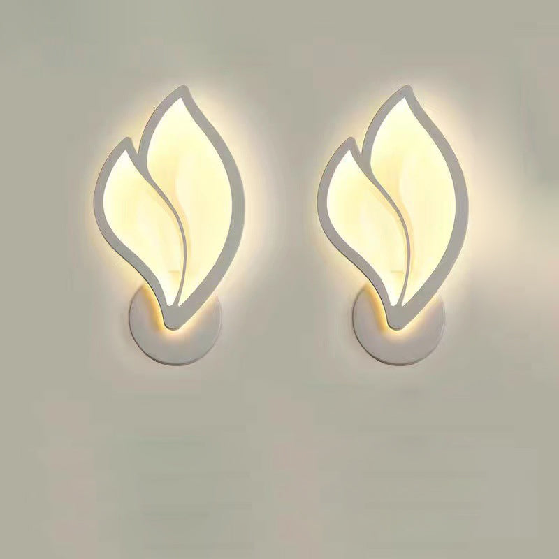 Acrylic Aluminum Iron Petal Wall Lamp