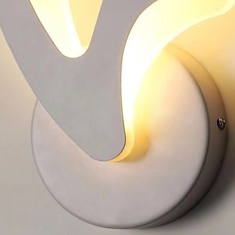 Acrylic Aluminum Iron Petal Wall Lamp
