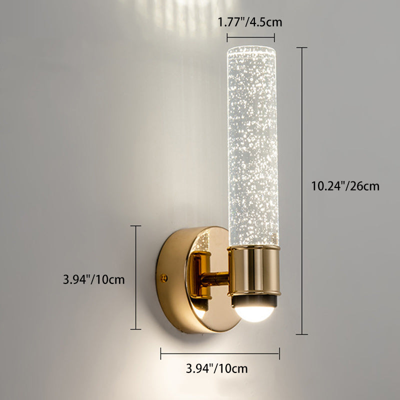 Acrylic Aluminum Crystal Bubble Wall Lamp