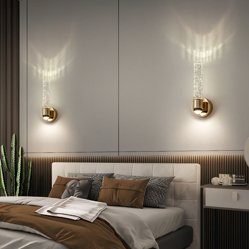 Acrylic Aluminum Crystal Bubble Wall Lamp