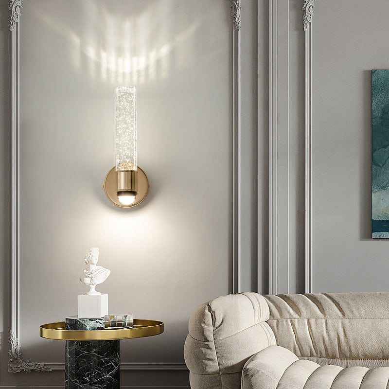 Acrylic Aluminum Crystal Bubble Wall Lamp