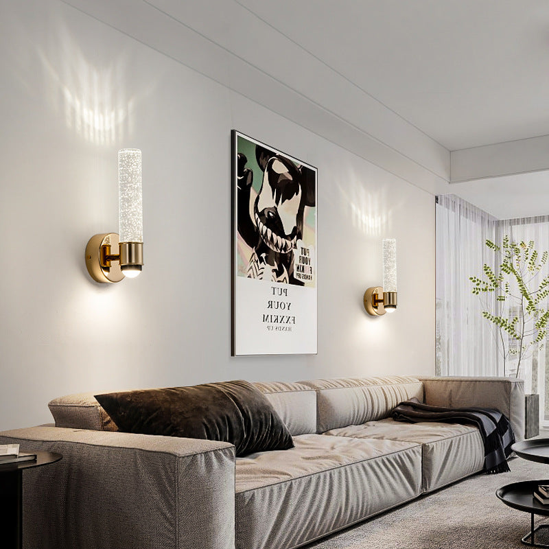 Acrylic Aluminum Crystal Bubble Wall Lamp