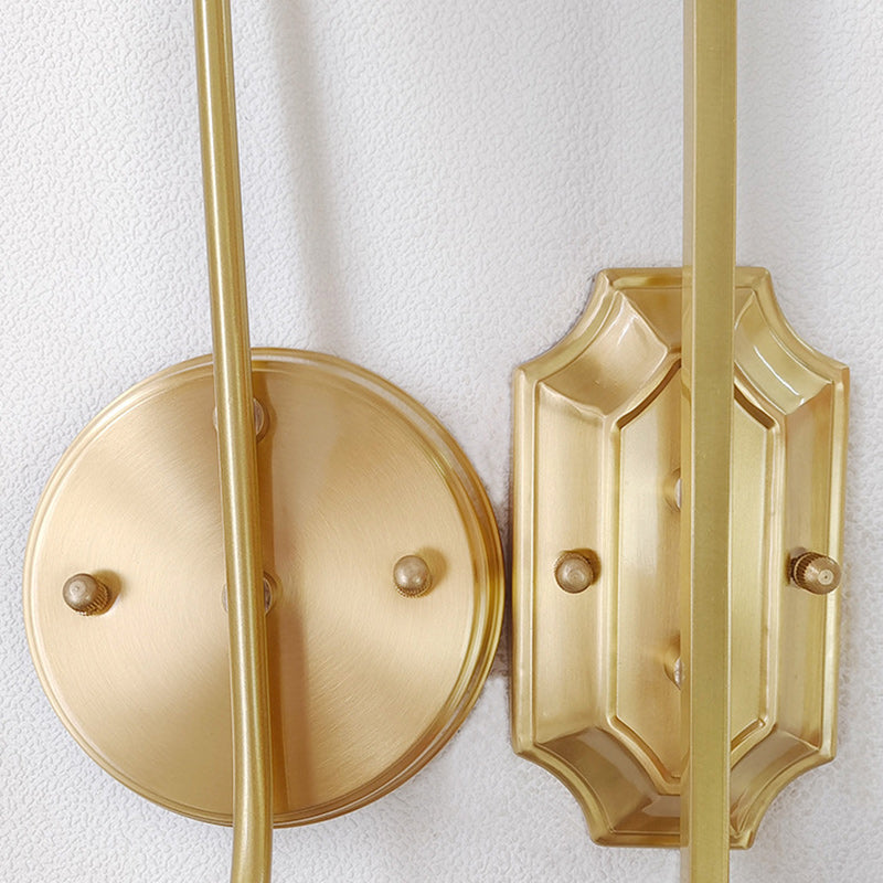 Brass Glass Resin Angel Wall Lamp