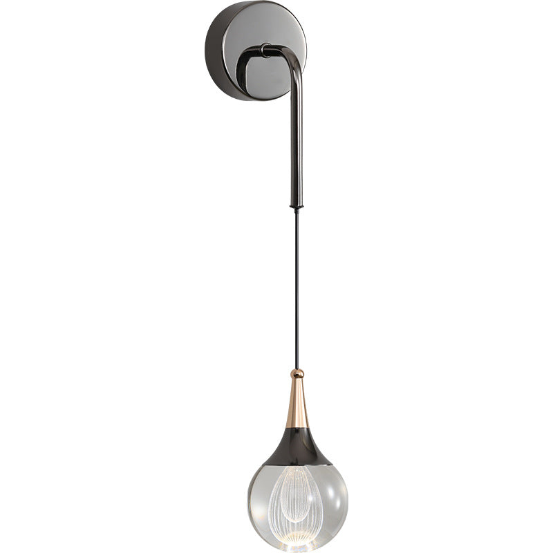 Crystal Ball Aluminum Iron Wall Lamp