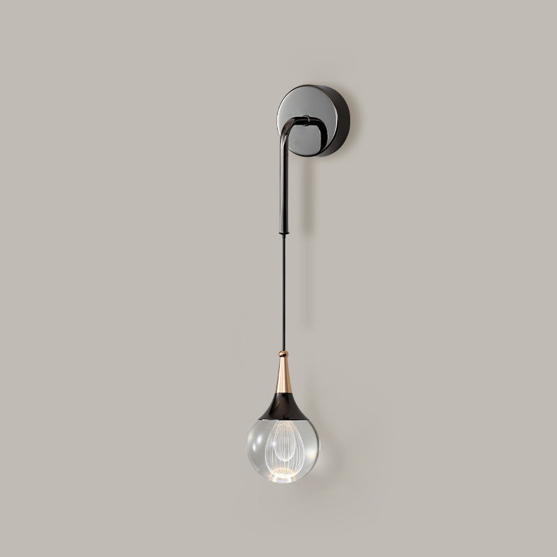 Crystal Ball Aluminum Iron Wall Lamp