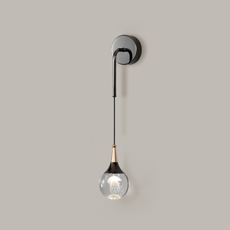 Crystal Ball Aluminum Iron Wall Lamp