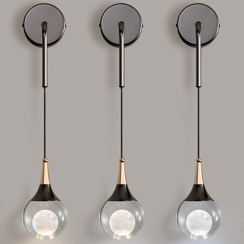 Crystal Ball Aluminum Iron Wall Lamp