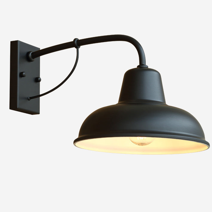 Iron Round Rectangular Outdoor Light