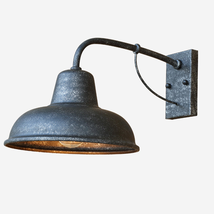 Iron Round Rectangular Outdoor Light