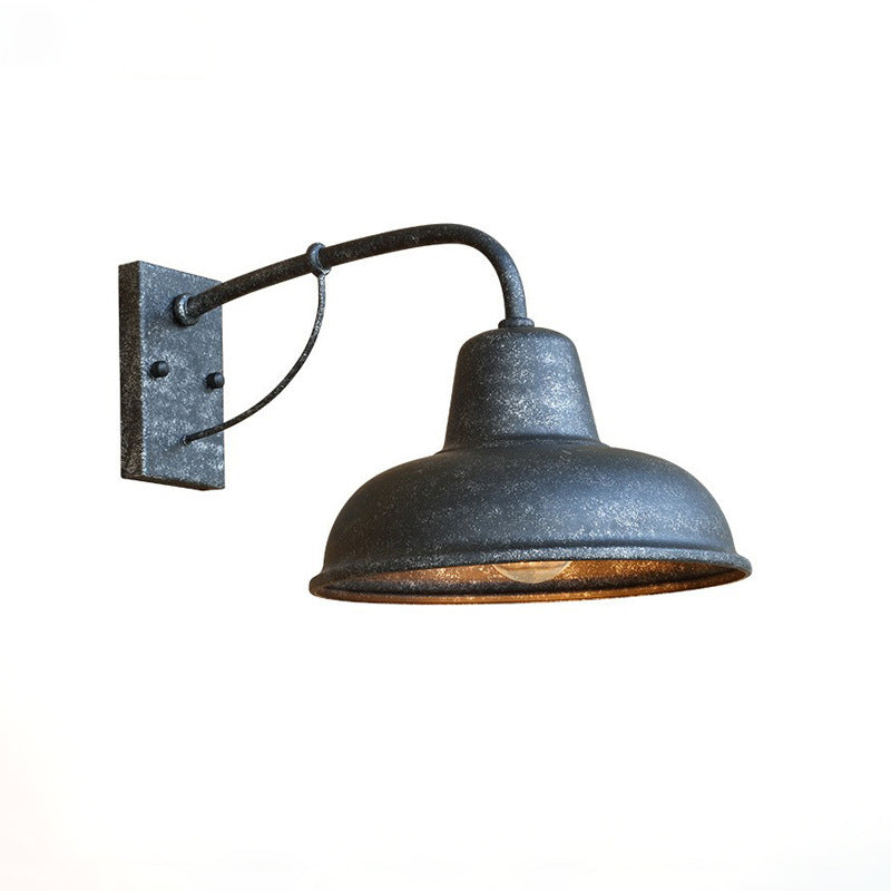 Iron Round Rectangular Outdoor Light