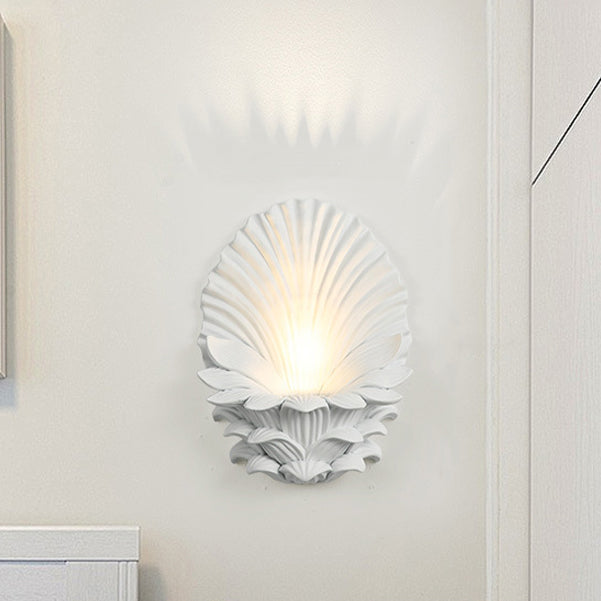 Resin Glass Metal Shell Wall Lamp