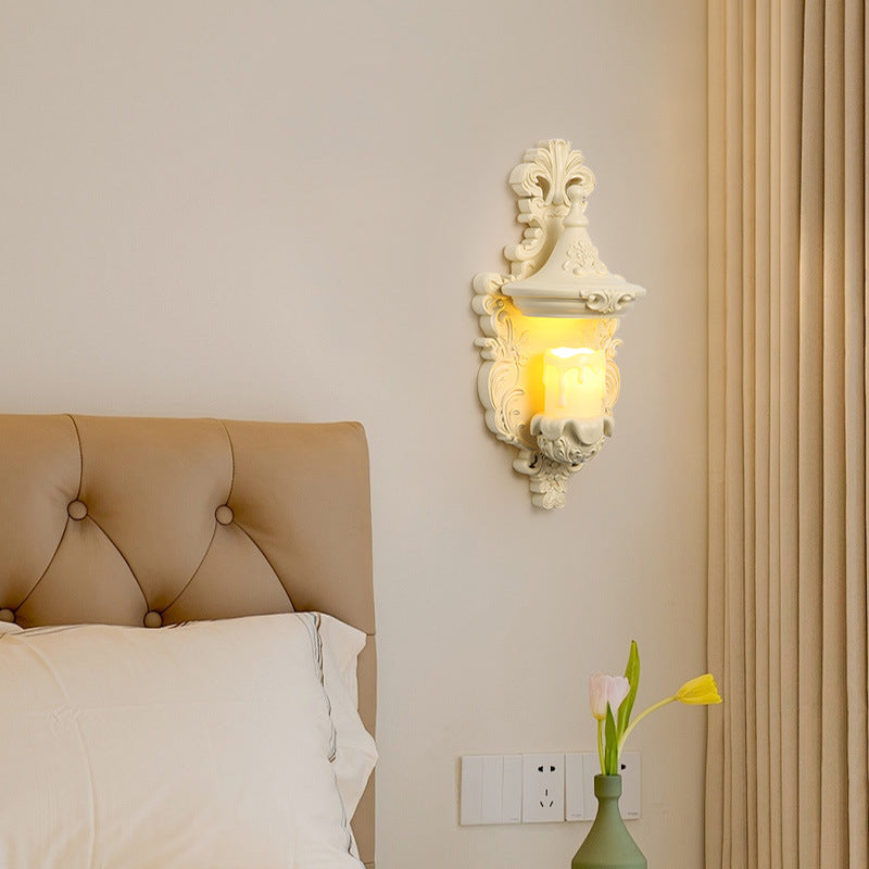 Resin Glass Metal Shell Wall Lamp