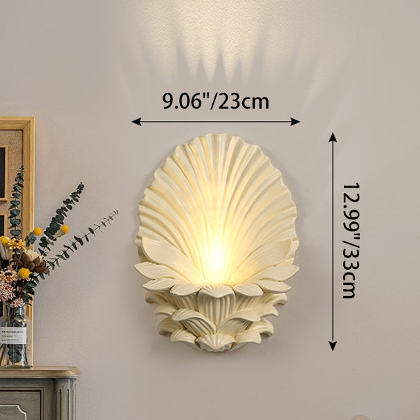 Resin Glass Metal Shell Wall Lamp