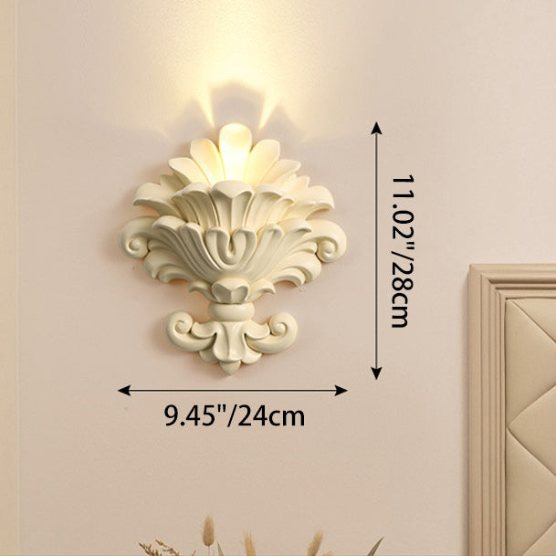 Resin Glass Metal Shell Wall Lamp