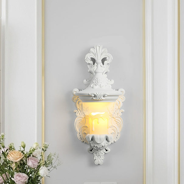 Resin Glass Metal Shell Wall Lamp