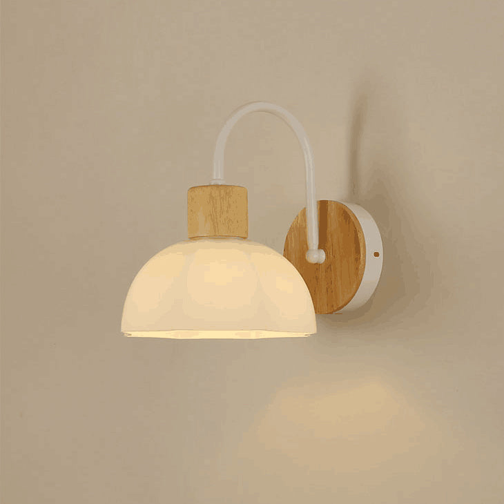 Acrylic Ceramic Glass Flower Wall Lamp