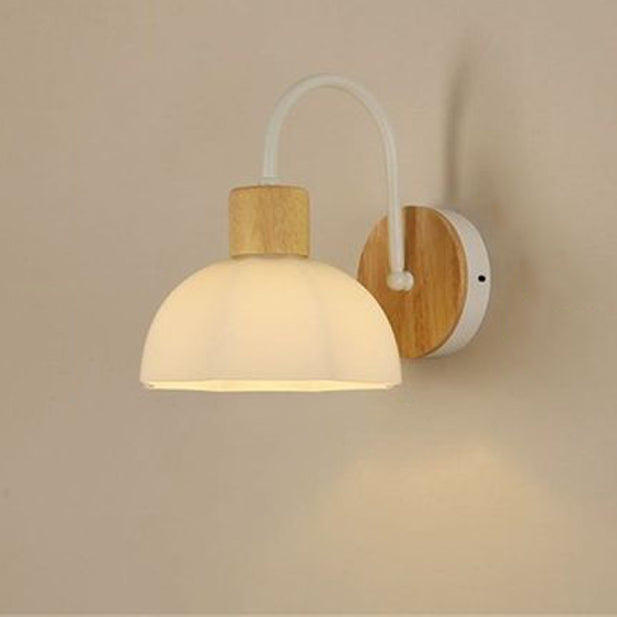 Acrylic Ceramic Glass Flower Wall Lamp