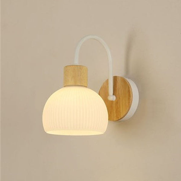 Acrylic Ceramic Glass Flower Wall Lamp