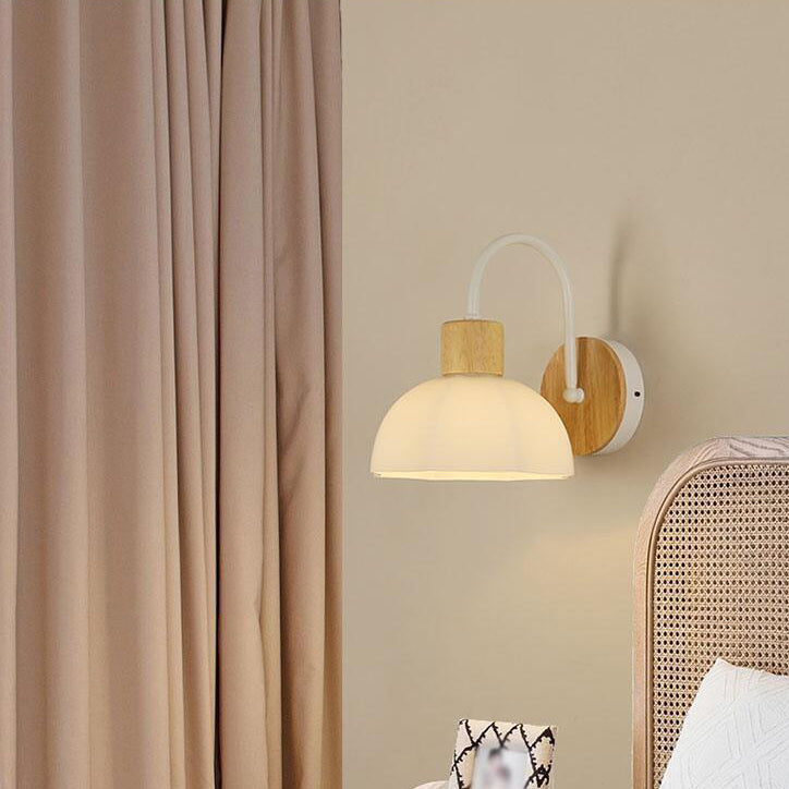 Acrylic Ceramic Glass Flower Wall Lamp
