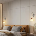 PE Iron Pumpkin-Shaped Bedroom Wall Lamp
