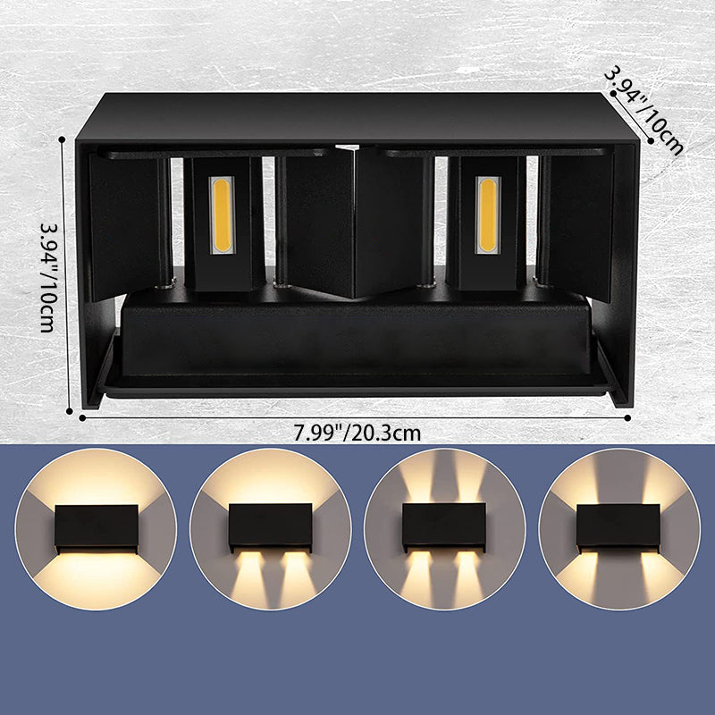 Aluminum Rectangular Patio Outdoor Light